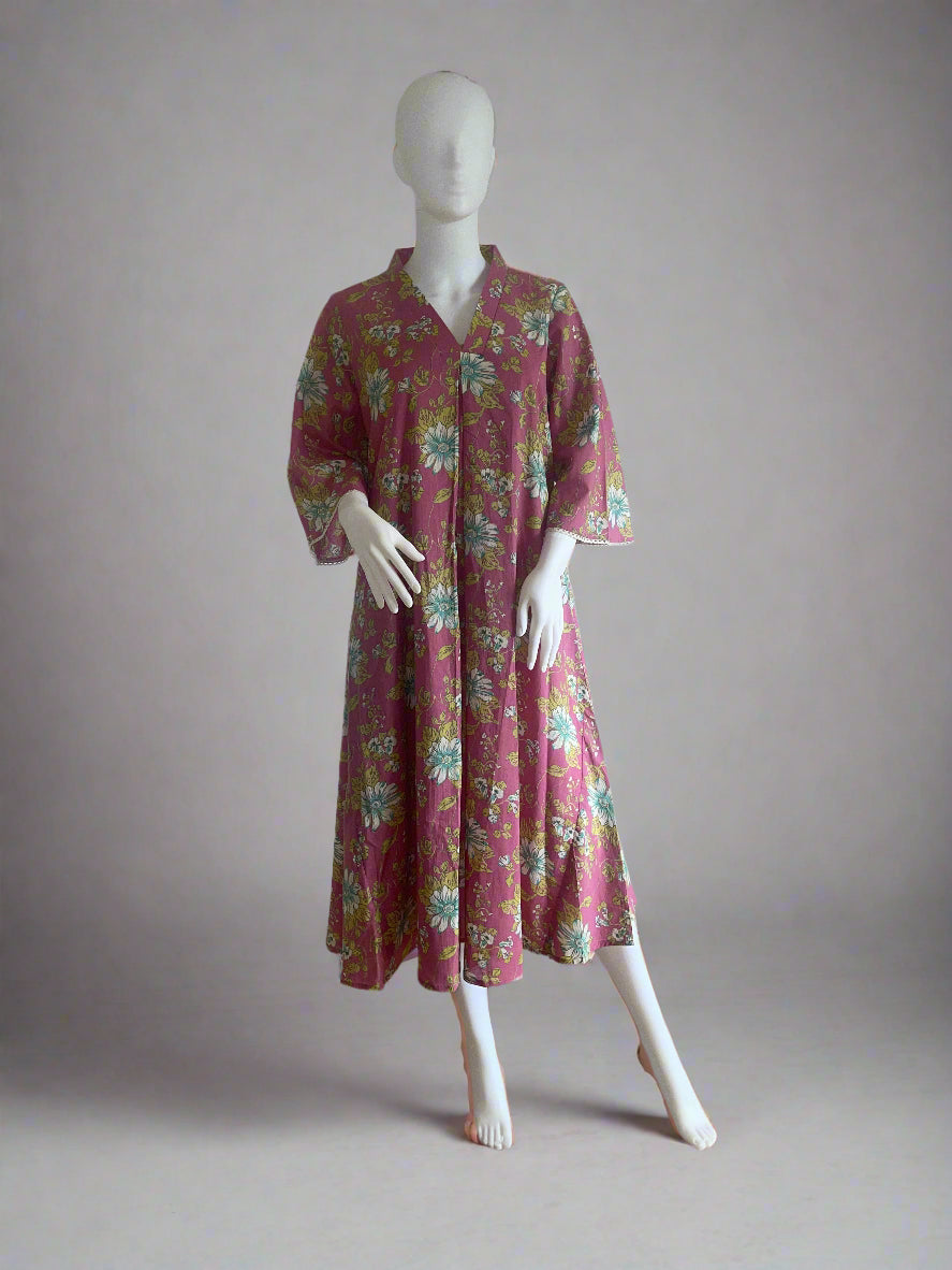V neck kurtha co-ord set