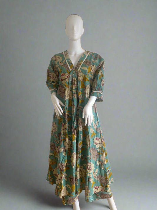 Printed Cotton Kurtha Set